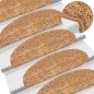 vidaXL Alfombras de peldaños de escalera 15 uds beige 65x21x4 cm vidaXL Alfombras de peldaños de escalera 15 uds beige 65x21x4 cm
