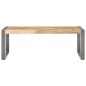 vidaXL Mesa de centro madera de mango rugosa 110x60x40 cm