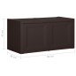 vidaXL Caja de cojines marrón 85 L 86x40x42 cm vidaXL Caja de cojines marrón 85 L 86x40x42 cm