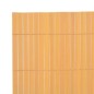 vidaXL Valla de jardín de doble cara amarilla 110x500 cm vidaXL Valla de jardín de doble cara amarilla 110x500 cm