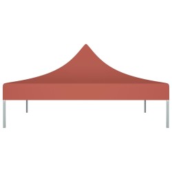 vidaXL Techo de carpa para celebraciones terracota 2x2 m 270 g/m² 