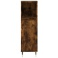 vidaXL Set de muebles baño 3 pzas madera contrachapada roble ahumado vidaXL Set de muebles baño 3 pzas madera contrachapada roble ahumado
