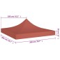vidaXL Techo de carpa para celebraciones terracota 2x2 m 270 g/m² vidaXL Techo de carpa para celebraciones terracota 2x2 m 270 g/m²