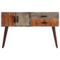 vidaXL Mesa consola de madera maciza de mango gris 120x35x75 cm vidaXL Mesa consola de madera maciza de mango gris 120x35x75 cm