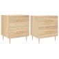 vidaXL Mesita noche 2 uds madera ingeniería roble Sonoma 40x35x47,5 cm vidaXL Mesita noche 2 uds madera ingeniería roble Sonoma 40x35x47,5 cm