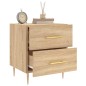 vidaXL Mesita noche 2 uds madera ingeniería roble Sonoma 40x35x47,5 cm vidaXL Mesita noche 2 uds madera ingeniería roble Sonoma 40x35x47,5 cm