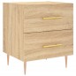 vidaXL Mesita noche 2 uds madera ingeniería roble Sonoma 40x35x47,5 cm vidaXL Mesita noche 2 uds madera ingeniería roble Sonoma 40x35x47,5 cm