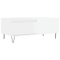 vidaXL Mesa de centro madera contrachapada blanco brillo 90x50x36,5 cm vidaXL Mesa de centro madera contrachapada blanco brillo 90x50x36,5 cm