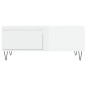 vidaXL Mesa de centro madera contrachapada blanco brillo 90x50x36,5 cm vidaXL Mesa de centro madera contrachapada blanco brillo 90x50x36,5 cm