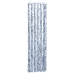 vidaXL Cortina mosquitera de chenilla plateada 56x185 cm 
