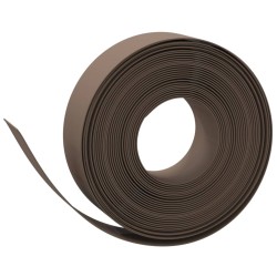vidaXL Bordura de jardín polietileno marrón 10 m 15 cm