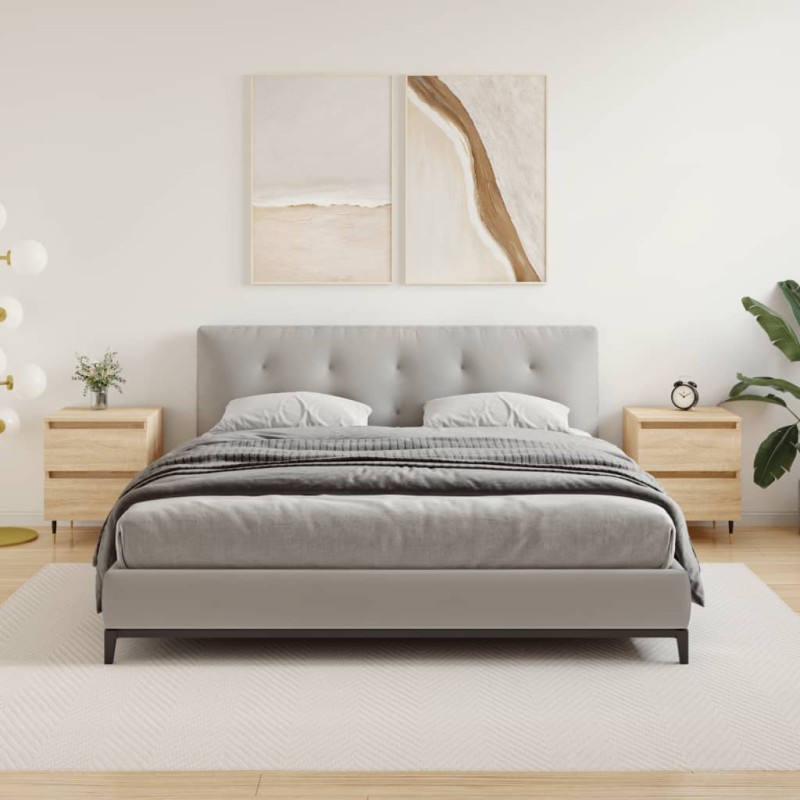 vidaXL Mesitas noche 2 uds madera ingeniería roble Sonoma 40x35x50 cm vidaXL Mesitas noche 2 uds madera ingeniería roble Sonoma 40x35x50 cm