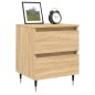 vidaXL Mesitas noche 2 uds madera ingeniería roble Sonoma 40x35x50 cm vidaXL Mesitas noche 2 uds madera ingeniería roble Sonoma 40x35x50 cm