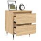 vidaXL Mesitas noche 2 uds madera ingeniería roble Sonoma 40x35x50 cm vidaXL Mesitas noche 2 uds madera ingeniería roble Sonoma 40x35x50 cm