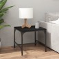 vidaXL Mesa auxiliar de madera contrachapada negro 40x40x35 cm vidaXL Mesa auxiliar de madera contrachapada negro 40x40x35 cm