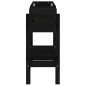 vidaXL Arriate elevado de jardín madera maciza pino negro 101x30x69 cm vidaXL Arriate elevado de jardín madera maciza pino negro 101x30x69 cm