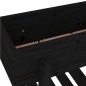 vidaXL Arriate elevado de jardín madera maciza pino negro 101x30x69 cm vidaXL Arriate elevado de jardín madera maciza pino negro 101x30x69 cm