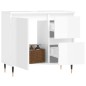 vidaXL Armario de baño madera contrachapada blanco brillo 65x33x60 cm vidaXL Armario de baño madera contrachapada blanco brillo 65x33x60 cm