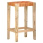 vidaXL Taburetes de bar 2 piezas cuero auténtico marrón 75 cm