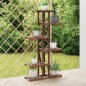 vidaXL Soporte para flores de madera maciza abeto 75x25x140,5 cm vidaXL Soporte para flores de madera maciza abeto 75x25x140,5 cm