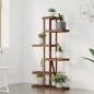 vidaXL Soporte para flores de madera maciza abeto 75x25x140,5 cm vidaXL Soporte para flores de madera maciza abeto 75x25x140,5 cm