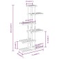 vidaXL Soporte para flores de madera maciza abeto 75x25x140,5 cm vidaXL Soporte para flores de madera maciza abeto 75x25x140,5 cm
