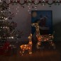 vidaXL Familia de renos de Navidad acrílico 160 LEDs de colores vidaXL Familia de renos de Navidad acrílico 160 LEDs de colores
