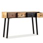 vidaXL Mesa consola de teca maciza reciclada 120x30x76 cm vidaXL Mesa consola de teca maciza reciclada 120x30x76 cm