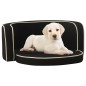 vidaXL Sofá plegable para perro cojín lavable de lino negro 76x71x30cm vidaXL Sofá plegable para perro cojín lavable de lino negro 76x71x30cm