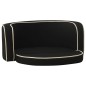 vidaXL Sofá plegable para perro cojín lavable de lino negro 76x71x30cm vidaXL Sofá plegable para perro cojín lavable de lino negro 76x71x30cm
