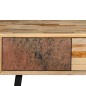 vidaXL Mesa consola de teca maciza reciclada 120x30x76 cm vidaXL Mesa consola de teca maciza reciclada 120x30x76 cm