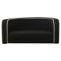 vidaXL Sofá plegable para perro cojín lavable de lino negro 76x71x30cm vidaXL Sofá plegable para perro cojín lavable de lino negro 76x71x30cm