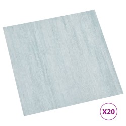 vidaXL Tarimas autoadhesivas 20 unidades PVC 1,86 m² verde