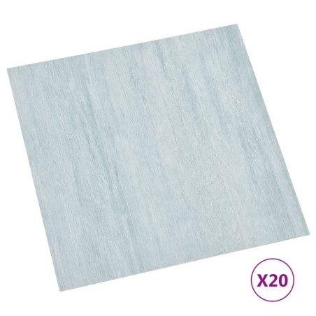 vidaXL Tarimas autoadhesivas 20 unidades PVC 1,86 m² verde