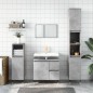 vidaXL Armario de baño madera contrachapada gris hormigón 65x33x60 cm vidaXL Armario de baño madera contrachapada gris hormigón 65x33x60 cm