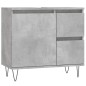 vidaXL Armario de baño madera contrachapada gris hormigón 65x33x60 cm vidaXL Armario de baño madera contrachapada gris hormigón 65x33x60 cm