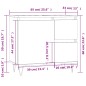 vidaXL Armario de baño madera contrachapada gris hormigón 65x33x60 cm vidaXL Armario de baño madera contrachapada gris hormigón 65x33x60 cm