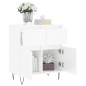 vidaXL Aparador de madera contrachapada blanco brillante 60x35x70 cm vidaXL Aparador de madera contrachapada blanco brillante 60x35x70 cm