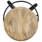 vidaXL Taburetes de cocina 2 unidades madera maciza de mango 52 cm vidaXL Taburetes de cocina 2 unidades madera maciza de mango 52 cm