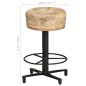 vidaXL Taburetes de cocina 2 unidades madera maciza de mango 52 cm vidaXL Taburetes de cocina 2 unidades madera maciza de mango 52 cm