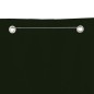 vidaXL Toldo pantalla para balcón tela oxford verde oscuro 140x240 cm