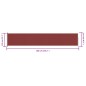 vidaXL Toldo lateral retráctil de jardín rojo 117x600 cm vidaXL Toldo lateral retráctil de jardín rojo 117x600 cm