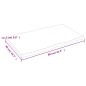 vidaXL Tablero de mesa madera maciza roble borde natural 80x50x2 cm vidaXL Tablero de mesa madera maciza roble borde natural 80x50x2 cm