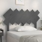 vidaXL Cabecero de cama madera maciza de pino gris 122,5x3x80,5 cm vidaXL Cabecero de cama madera maciza de pino gris 122,5x3x80,5 cm