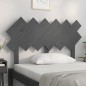 vidaXL Cabecero de cama madera maciza de pino gris 122,5x3x80,5 cm vidaXL Cabecero de cama madera maciza de pino gris 122,5x3x80,5 cm