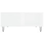 vidaXL Mesa de centro madera contrachapada blanco brillo 80x80x36,5 cm vidaXL Mesa de centro madera contrachapada blanco brillo 80x80x36,5 cm