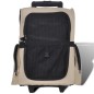 vidaXL Carrito trolley plegable multiusos para mascotas beige