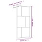 vidaXL Mampara puerta de ducha vidrio transparente ESG rojo 80x195 cm