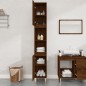 vidaXL Armario de baño madera contrachapada roble marrón 30x30x190 cm vidaXL Armario de baño madera contrachapada roble marrón 30x30x190 cm