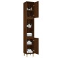 vidaXL Armario de baño madera contrachapada roble marrón 30x30x190 cm vidaXL Armario de baño madera contrachapada roble marrón 30x30x190 cm